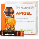 Apigel - Laptisor de Matca + Polen de Albine pentru Reducerea Oboselii, Energie, Imunitate si Reglare Apetit 20 fiole