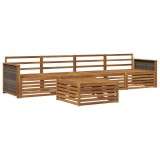 vidaXL Set de canapele de exterior 5 pcs natural Lemn Solid de Acacia 3382987