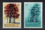 Serie timbre Belgia 1970 &ndash; Anul European al Conservării Naturii, Michel 1578-1579, MNH -A62