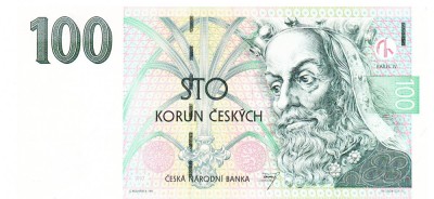 Cehia 100 Korun 1997 P-18 UNC foto