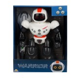 Robot cu lumini si sunete, Sunman, Warrior, Portocaliu, 29 cm