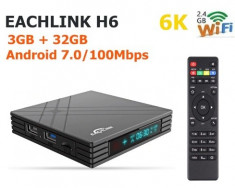 Smart Tv Box H6 mini 6K 3G/32G Usb 3 foto