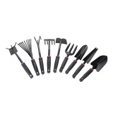 Set 9 unelte gr&Auml;din&Auml;, pentru plantare &Egrave;i &Atilde;ngrijire, pvc rezistent, compact, 25x14.5 cm, negru