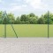 vidaXL &Icirc;mprejmuire din plasă cu st&acirc;lpi Verde 1.6 x 10 m Oțel 3351241
