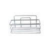 Etajera pentru baie, din metal, un raft dreptunghiular cu rama, crom lucios, SB007B, 270 x 110 mm