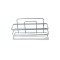 Etajera pentru baie, din metal, un raft dreptunghiular cu rama, crom lucios, SB007B, 270 x 110 mm