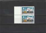 ROMANIA 1983 LP 1079 ANUL MONDIAL AL COMUNICATIILOR PERECHE VERTICALA MNH