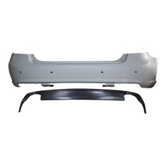 Set bara spate MERCEDES Clasa E (W212) Sedan, 09.2009-02.2013, cu gauri senzori parcare; grunduit, de vopsit; type AMG; cu spoiler; cu 2 gauri evacua