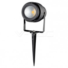 12W LED Lmp&amp;amp;#259; gr&amp;amp;#259;dina ?epu&amp;amp;#351;&amp;amp;#259; Corp Negru 3000K V-Tac SKU-7544 foto