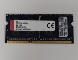 Memorie RAM Laptop, Kingston, 8GB, 2Rx8, DDR3L, PC3L-12800S, 1600MHz, 1.35V, KCP3L16SD8/8, CL11, Non-ECC, SODIMM, 204 pini
