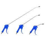 Set pistoale pentru suflare aer PT-09 AMiO, 3 piese cu duze curbate 100, 300 si 500 mm, cuple euro, prindere rapida 1/4, pentru indepartarea