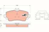 TRW GDB1292 COTEC set placute frana,frana disc