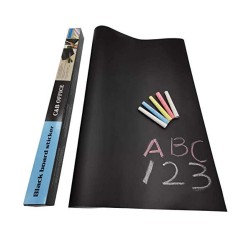 Set 2x Sticker Blackboard, folie autocolanta, negru, tabla de scris cu creta