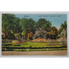 BUZIAS , O PARTE DIN PARC , CARTE POSTALA , 1927