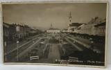 SIGHET - MARAMURES , PIATA UNIRII , FOTOGRAFIE DE ANSAMBLU , TIP CARTE POSTALA , 1937