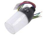 Coloană de semnalizare LED EMAS IF 220V AC, 90dB, IP65, 55mm, lumină continuă și intermitentă, buzzer