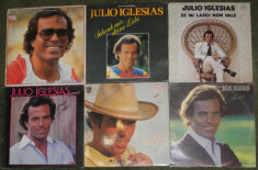 Julio Iglesias vinyl 6 discuri in franceza,italiana,spaniola preturi in anunt foto