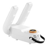 Uscator electric premium pentru incaltaminte, sosete si manusi, portabil, temporizator, oprire automata, alb