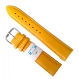 Cumpara ieftin Curea Ceas din Piele Galbena 20mm 22mm