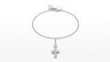Bratara din Argint 925 cu Pandantiv Cruce din Cristale Bezel