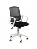 Scaun birou OFF 624, ergonomic, mesh, mecanism balans, reglabil inaltime, baza polipropilena, 90 kg, negru