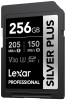 Card Memorie Lexar Professional SILVER Plus 256GB SDXC UHS-I U3 A2 V30 4K, 205MB/s Citire, 150MB/s Scriere