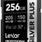 Lexar SDXC Professional SILVER Plus UHS-I/U3/A2/4K R205/W150 (V30) 256GB