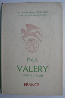 Paul Valery (Limba engleza) - Henry A. Grubbs foto