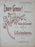 Douce Caresse! Vals de concert pentru pian - L. Golesteanu