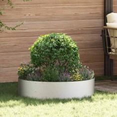 vidaXL Ghivece pentru grădină 5 pcs Argintiu 80 x 80 x 20 cm