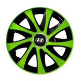 Cumpara ieftin Set 4 capace roti extra drift green R13 pentru gama auto Hyundai, Autohelix MSA