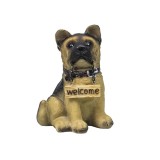 Decoratiune pentru gradina, din rasina, model catel, inaltime 14cm / ZTS 8021