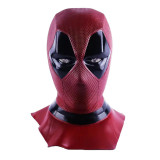 Cumpara ieftin Masca dupa personajul supererou din Deadpool, Halloween, Cosplay, latex, rosu, Elmhurst