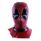 Masca dupa personajul supererou din Deadpool, Halloween, Cosplay, latex, rosu