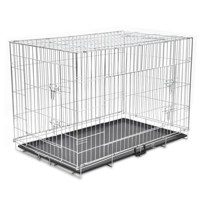 Cușcă pentru c&acirc;ini pliabilă, metal, XXL