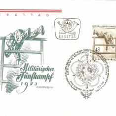 MILITARI CONCURS INTERNATIONAL AUSTRIA FDC 1973