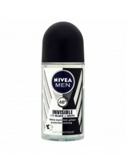 Nivea Roll On Men Black and White Invisible barbati, 50 ml foto