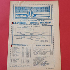 Program meci fotbal PETROLUL PLOIESTI - CORVINUL HUNEDOARA (15.06.1986)