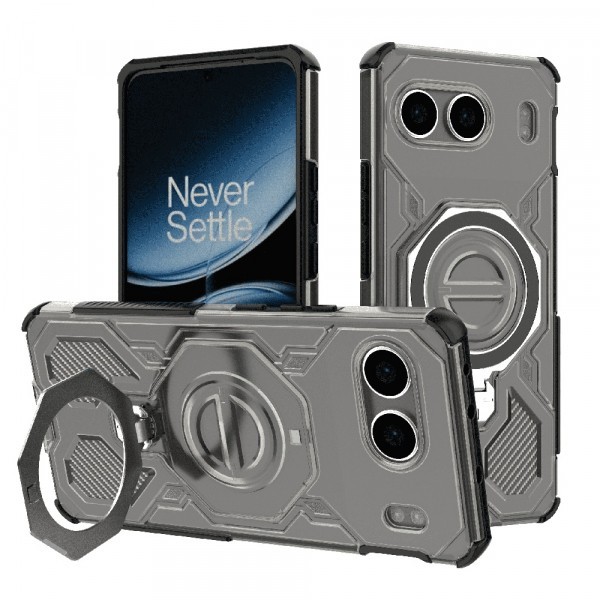 Husa pentru OnePlus Nord 4, Techsuit, Carbon Shield Pro, Neagra Deschisa