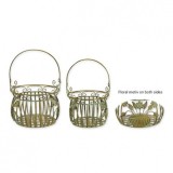 Set doua cosuri fier forjat antik green XZ-67