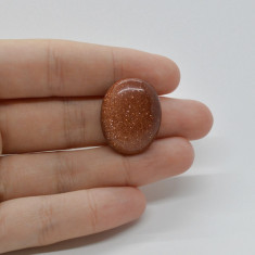 Cabochon goldstone maro 25x19x7mm c4