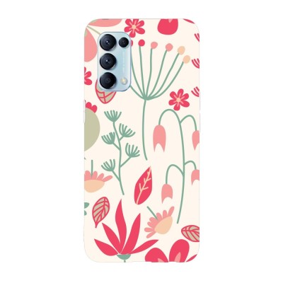 Husa compatibila cu Oppo A15s model Floral mix pattern, Silicon, TPU, Viceversa foto