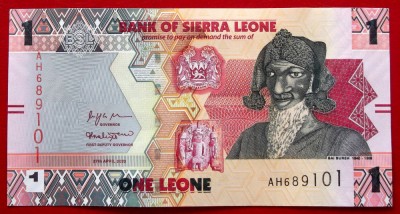 Sierra Leone 1 Leone 2022 denominare UNC necirculata ** foto