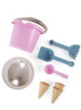 Dantoy - Bucket Set W. Ice Cream Cones - Pink (4801)