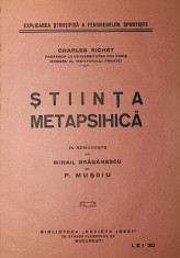 STIINTA METAPSIHICA - CHARLES RICHET foto