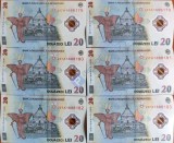 Bancnote 20 lei serie consecutiva