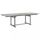 VidaXL Masă de grădină, (160-240)x100x75 cm, lemn masiv de acacia