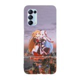 Husa compatibila cu Oppo A72, Viceversa, model Asuna x Yuna Sword Art Online, Silicon, TPU, Transparent, Carcasa