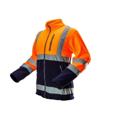 Geaca de lucru, reflectorizanta, lana polara, portocaliu, model Visibility, marimea XL/56, NEO foto