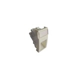 Conector inclinat, 1xRJ45 UTP cat.5e, 22.5x45 PowerCat, alb, (compatibil Legrand Mosaic) - Molex &quot;MLG-00028-02&quot;